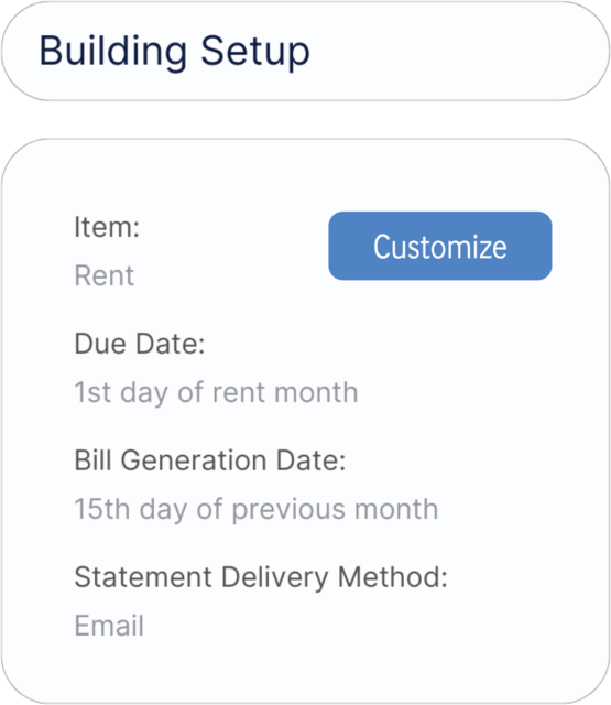 building setup ( due date, delivery method and more ).